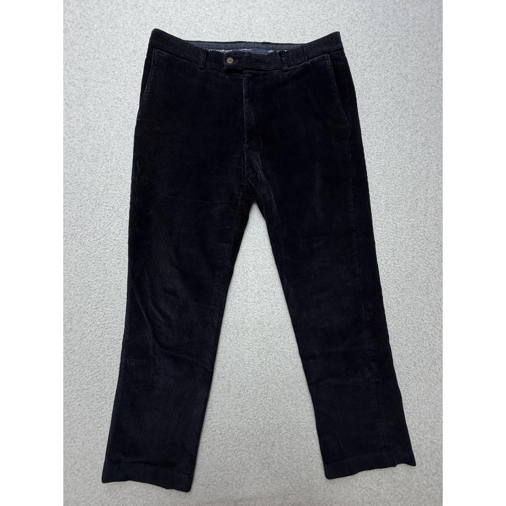 Charles Tyrwhitt Pants Mens 34x30 Navy Corduroy Chino Straight Casual Everyday